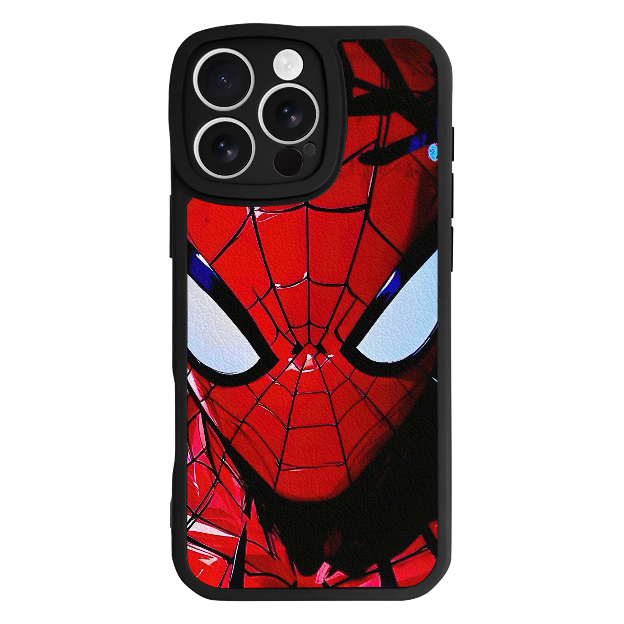 Spider Man スパイダーマン 【iPhone 16シリーズ対応】シリコンスマホケース（レザー調） 材質：シリコン